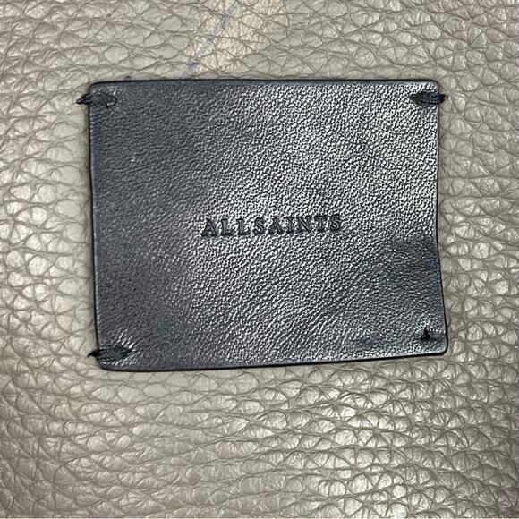 ALL SAINTS Kepi Storm Grey East West Tote Shoulder Bag  - $368. - Picture 7 of 12